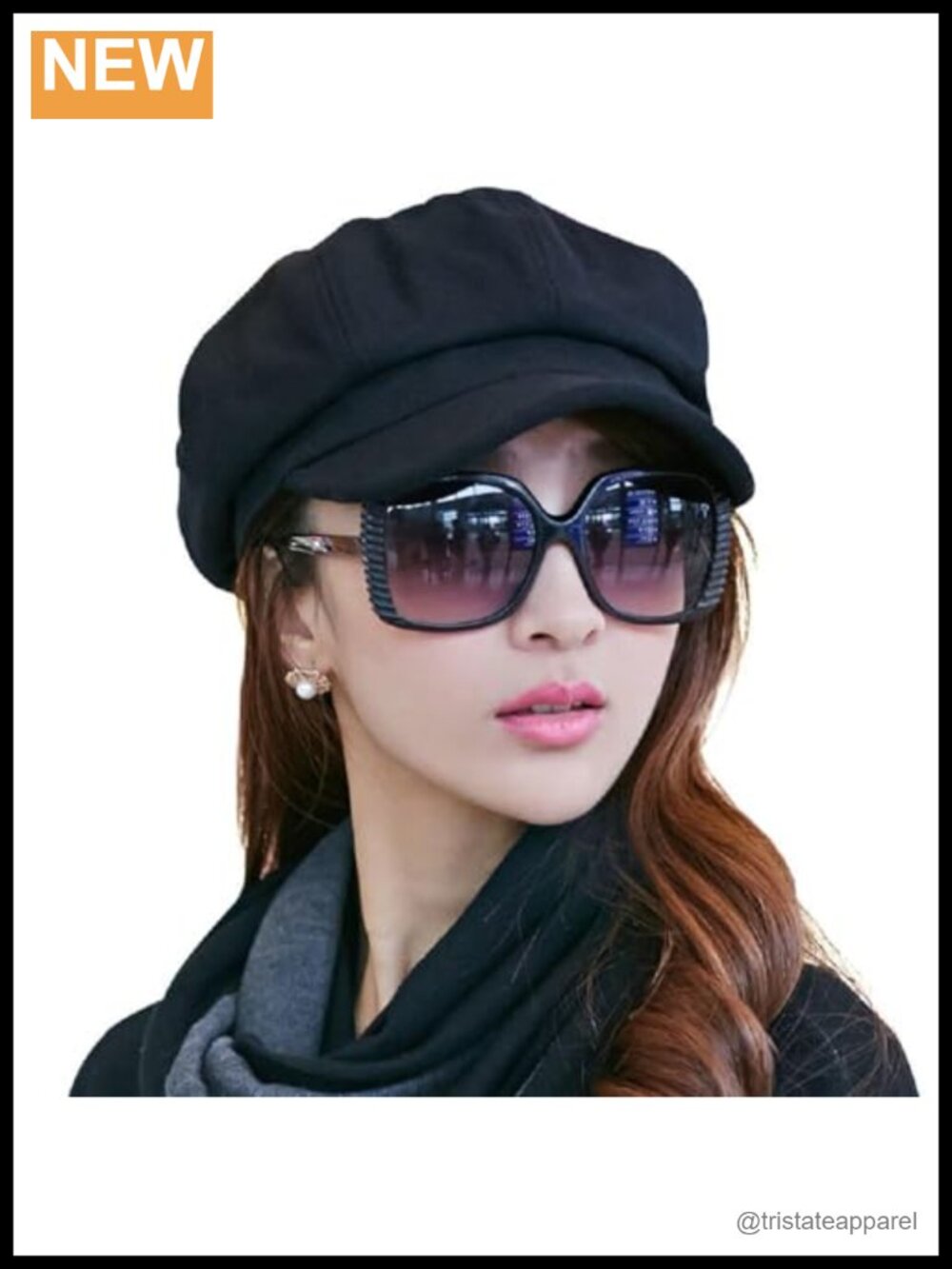 Wool Newsboy Winter Hat Pageboy Beret Cap
